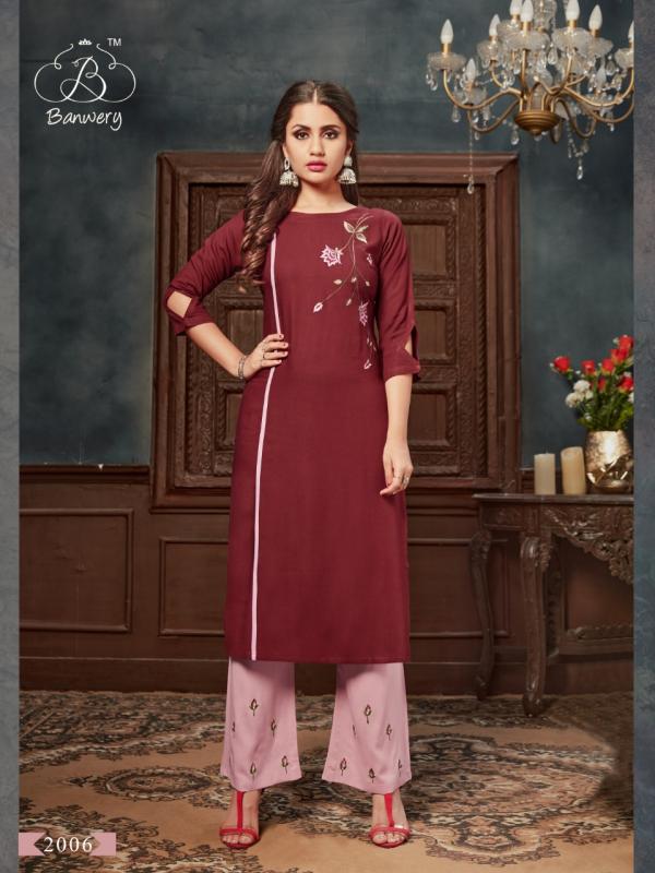 Banwery Kangana 2-Rayon-Kurti-With-Bottom